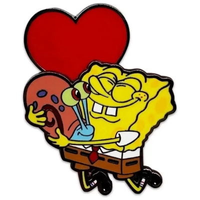 SpongeBob Schwammkopf Bobble Ansteck-Pin Spongebob Heart 5 cm