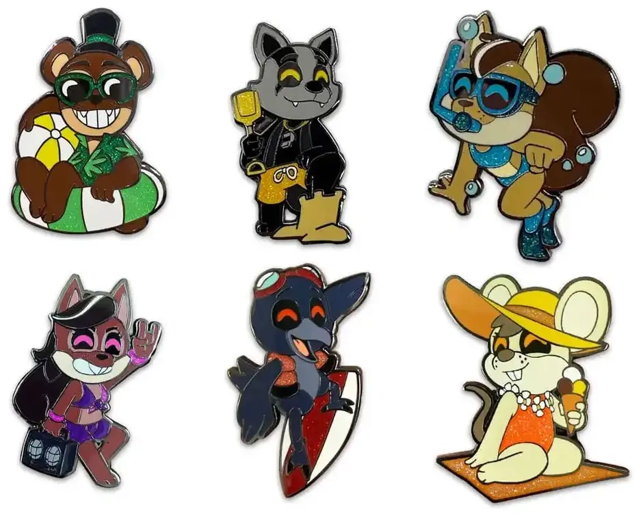 Five Nights at Freddy's Ansteck-Pins Set Popgoes Beach 3 cm (6)