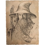 Der Hobbit Kunstdruck Portrait of Gandalf the Grey 21 x 28 cm