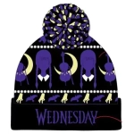 Wednesday Pom-Pom Beanie