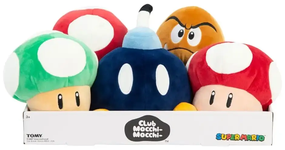 Mario Kart Mocchi-Mocchi Plüschfiguren Set 1 15 cm Sortiment (5)