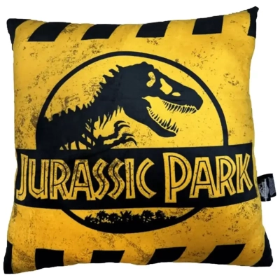 Jurassic Park Kissen Caution Logo 45 cm