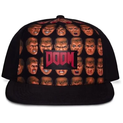 Doom Baseballcap Doom Faces Background