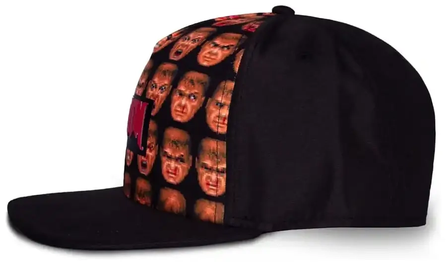 Doom Baseballcap Doom Faces Background