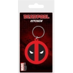 Marvel Comics Gummi-Schlüsselanhänger Deadpool Symbol 6 cm