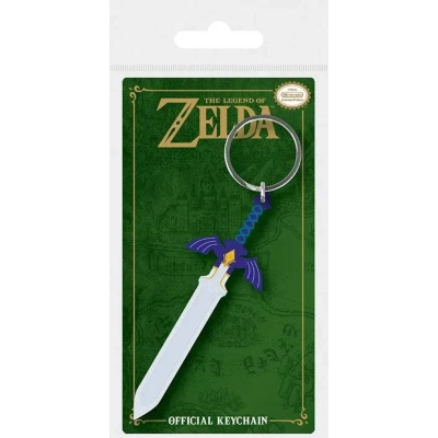 Legend of Zelda Gummi-Schlüsselanhänger Master Sword 6 cm