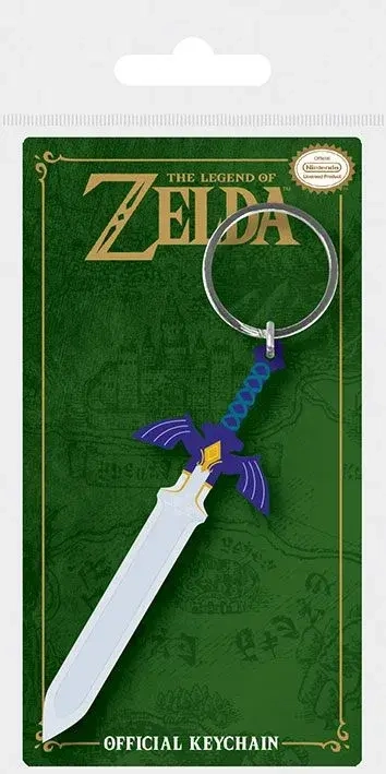 Legend of Zelda Gummi-Schlüsselanhänger Master Sword 6 cm