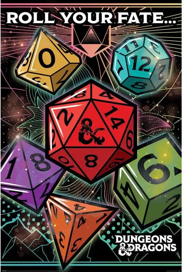 Dungeons & Dragons Poster Set Roll Your Fate 61 x 91 cm