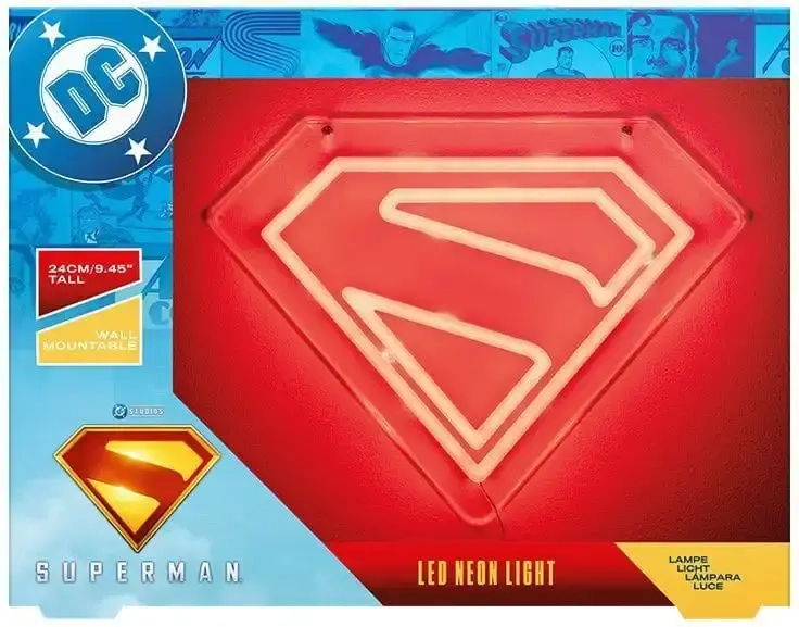 DC Comics LED Wandleuchte Superman Neon
