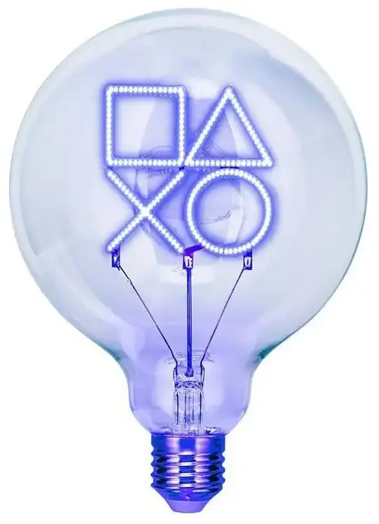 Playstation Neon LED-Glühbirne Logo