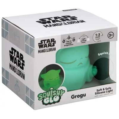 Star Wars The Mandalorian Squishy Glo Silikon-Leuchte Grogu 15 cm
