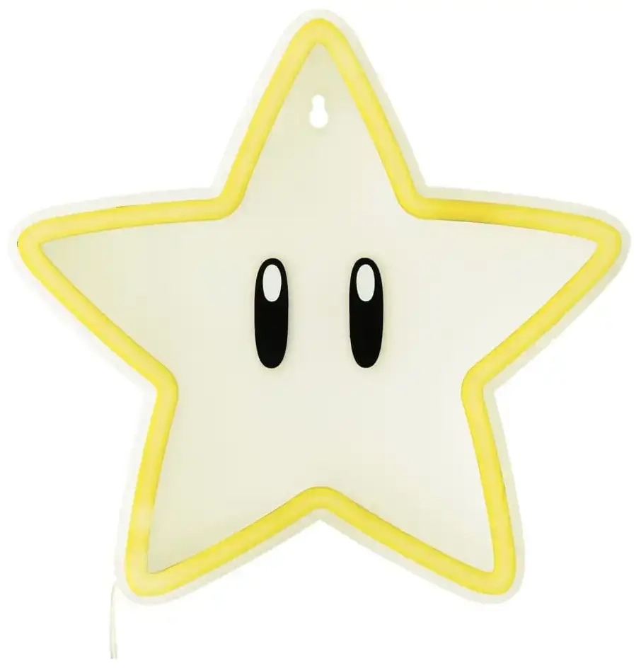 Super Mario LED Wandleuchte Super Star Neon