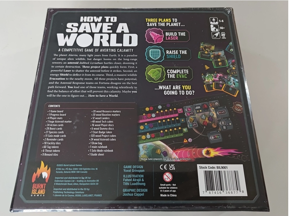 How to Save a World - EN (Leicht defekte Verpackung)