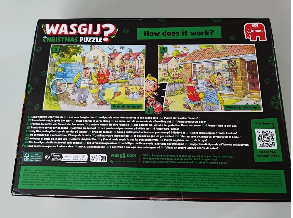 Christmas Carol - Wasgij Christmas 20 (2x 1000 Teile) (Leicht Defekte Verpackung)