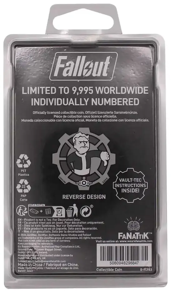 Fallout Sammelmünze Decision Black & White Limited Edition