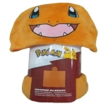 Pokémon Coral Decke mit Mütze Glumanda 120 x 150 cm