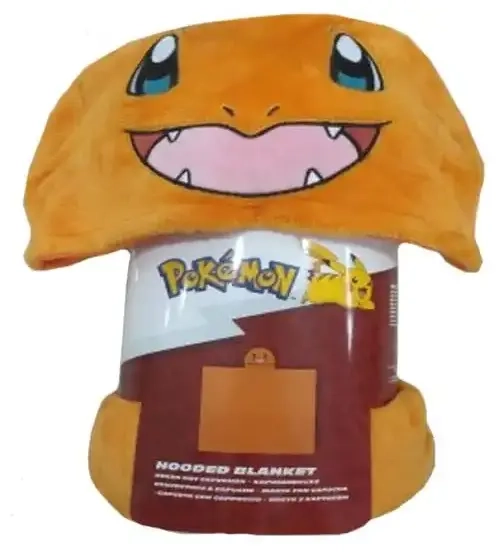 Pokémon Coral Decke mit Mütze Glumanda 120 x 150 cm