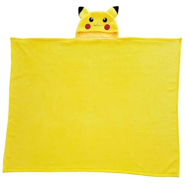 Pokémon Coral Decke mit Mütze Pikachu 120 x 150 cm