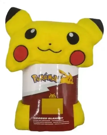 Pokémon Coral Decke mit Mütze Pikachu 120 x 150 cm