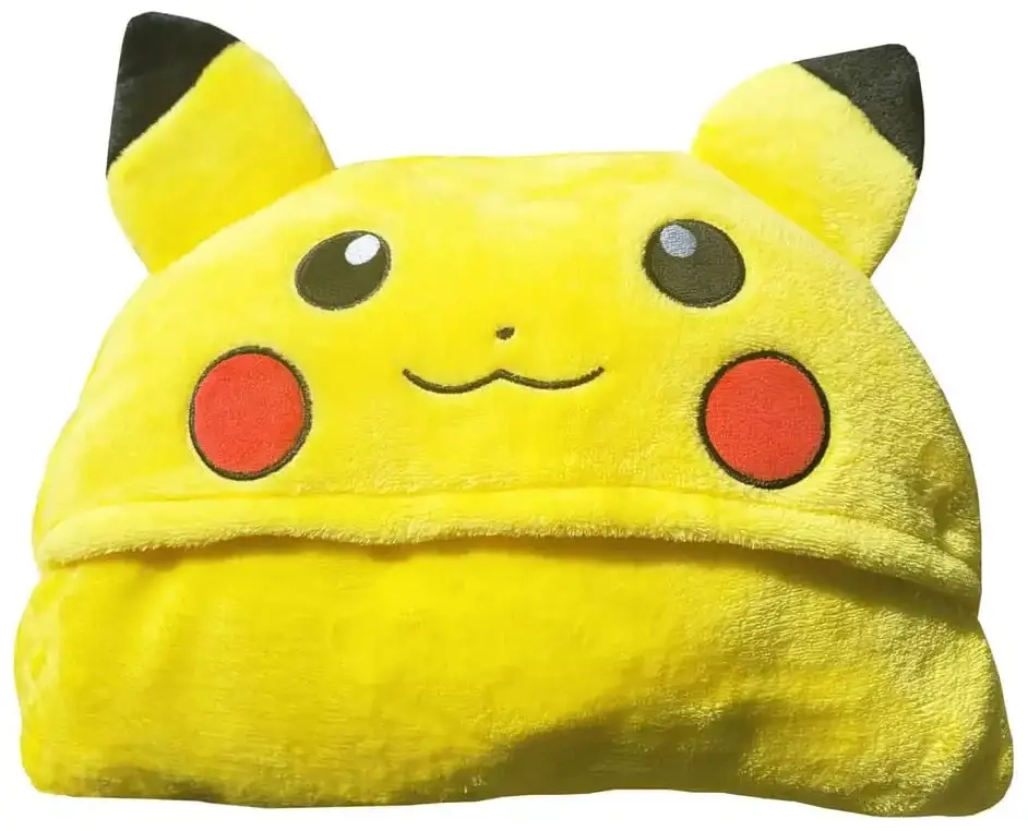 Pokémon Coral Decke mit Mütze Pikachu 120 x 150 cm