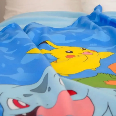Pokemon Flanell-Fleecedecke Starter Pokemon 130 x 160 cm