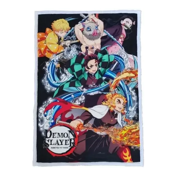 Demon Slayer: Kimetsu no Yaiba Fleecedecke 100 x 150 cm