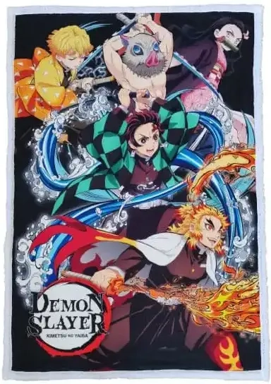 Demon Slayer: Kimetsu no Yaiba Fleecedecke 100 x 150 cm