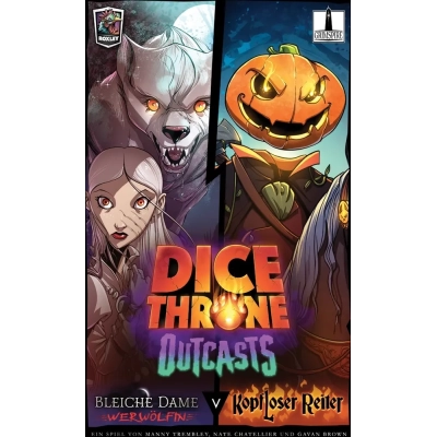 Dice Throne - Outcasts: Bleiche Dame vs. Kopfloster Reiter - DE