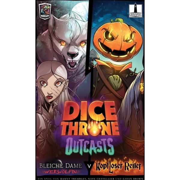 Dice Throne - Outcasts: Bleiche Dame vs. Kopfloster Reiter - DE