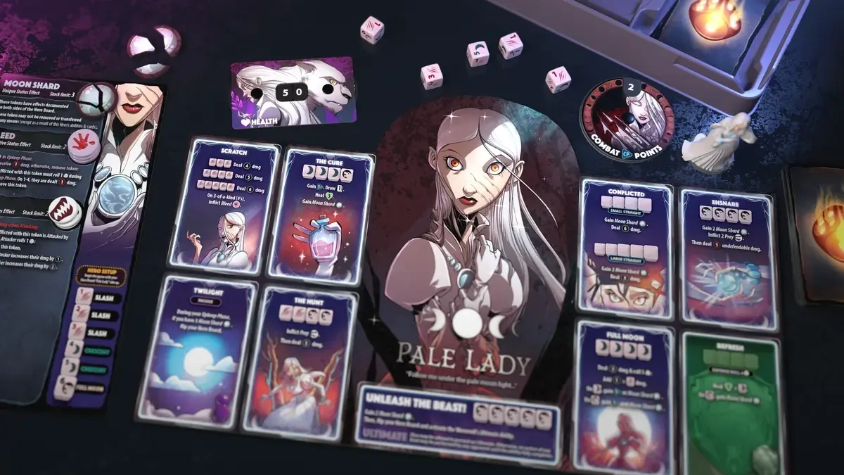 Dice Throne - Outcasts: Bleiche Dame vs. Kopfloser Reiter - DE