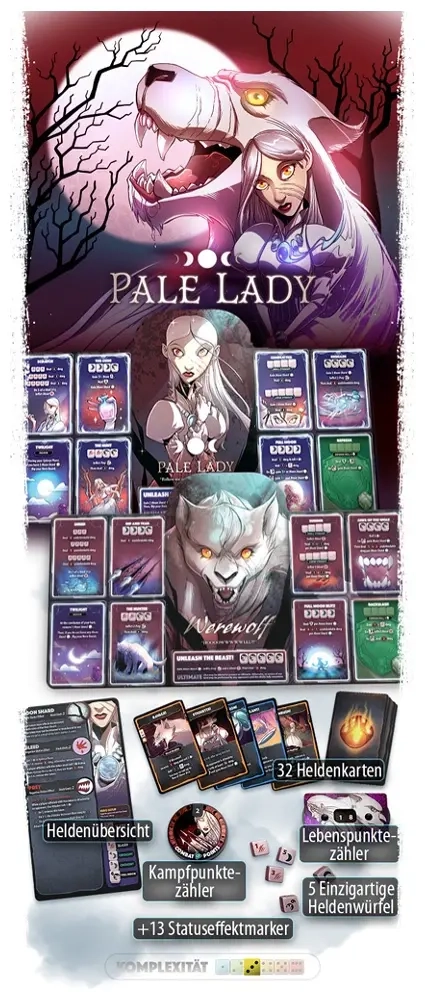 Dice Throne - Outcasts: Bleiche Dame vs. Kopfloster Reiter - DE