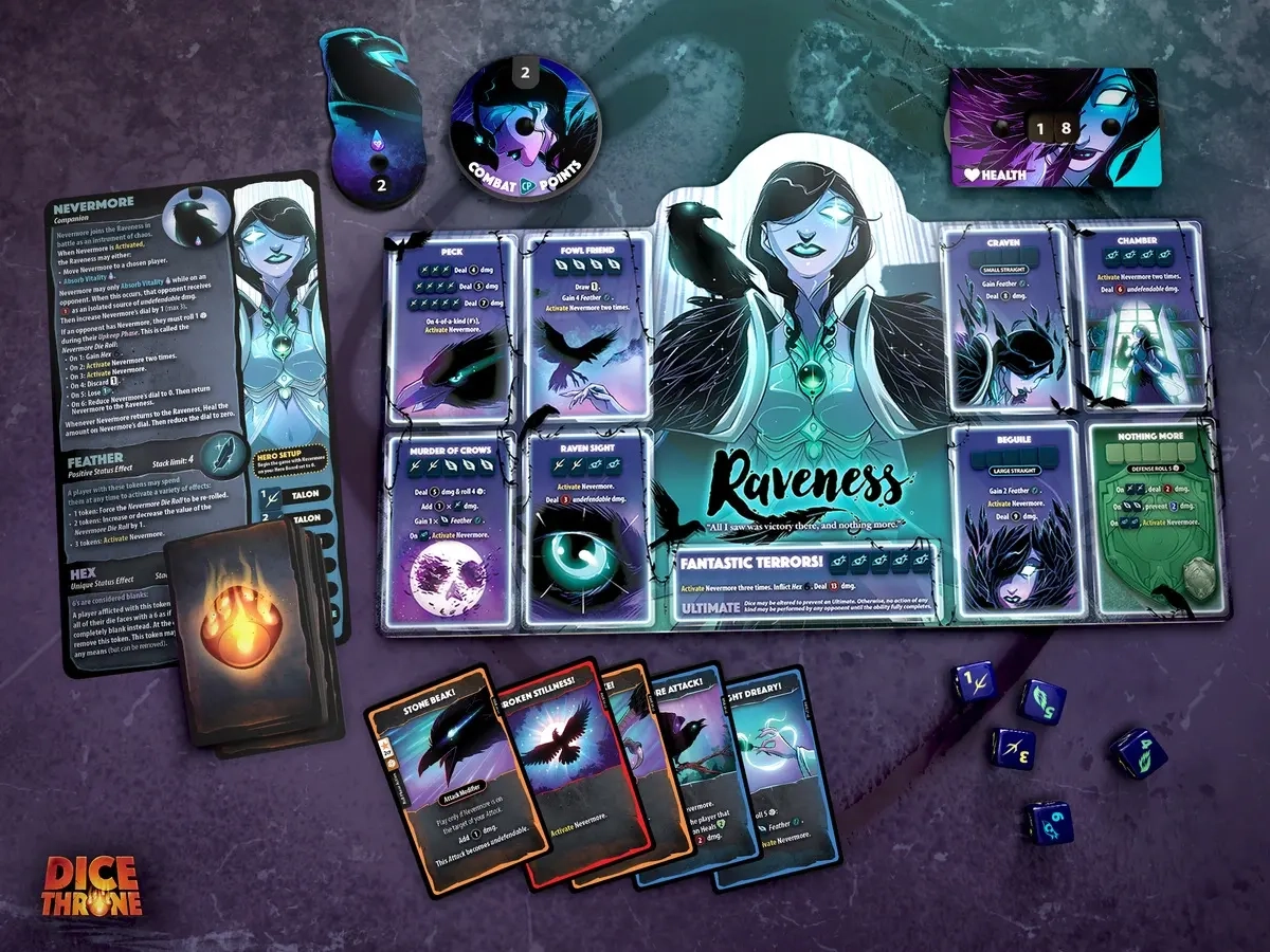 Dice Throne - Outcasts: Rabenfürstin vs. Totenbeschwörer - DE