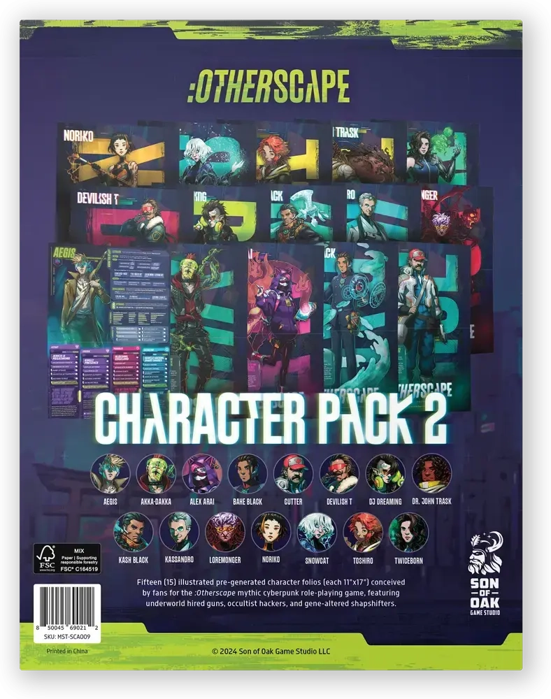 Otherscape RPG Character Pack 2 - EN