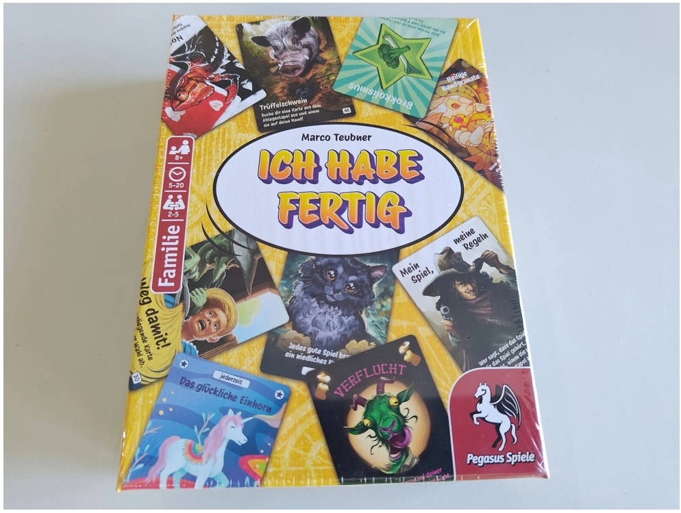 Ich habe fertig (Defekte Verpackung)