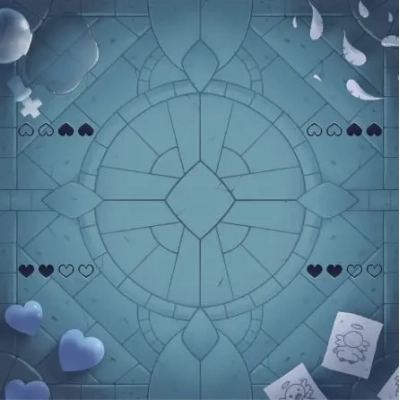 The Binding of Isaac Four Souls Cathedral Playmat