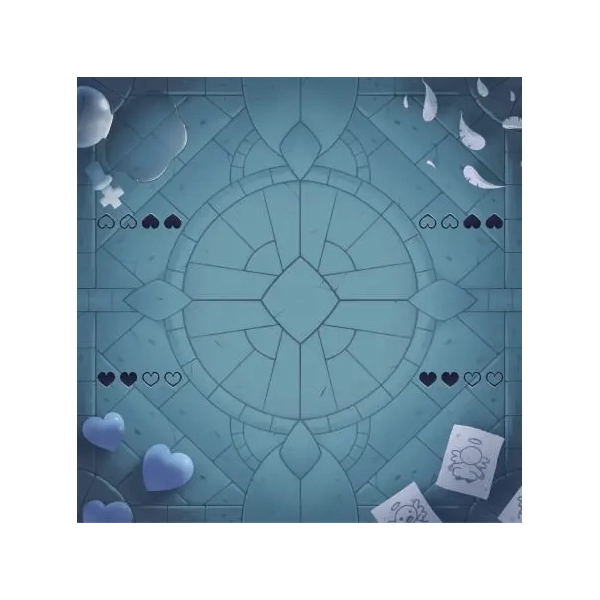 The Binding of Isaac Four Souls Cathedral Playmat