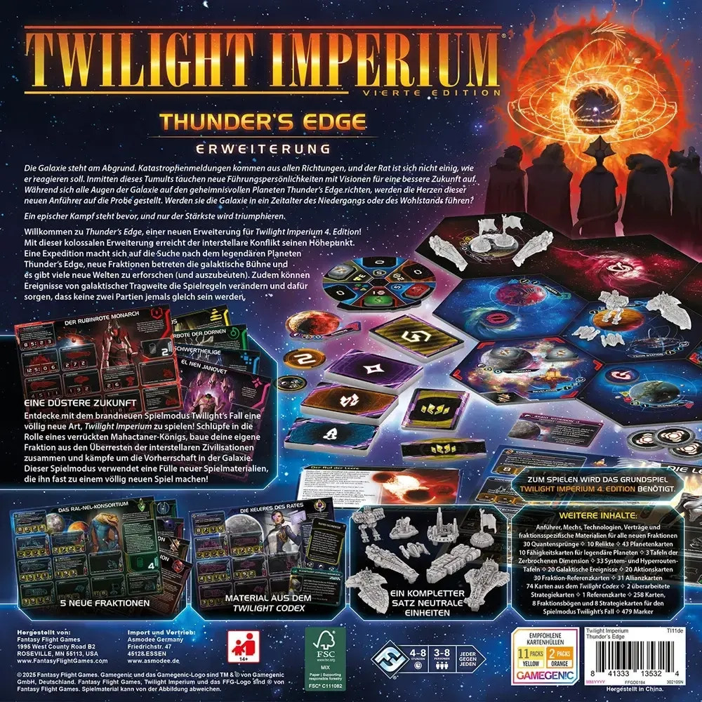 Twilight Imperium 4. Edition - Thunder´s Edge - Erweiterung