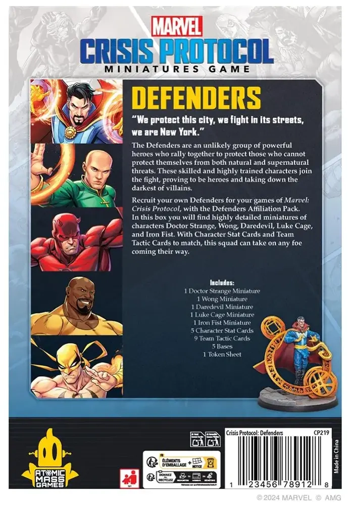 Marvel: Crisis Protocol – Defenders Affiliation Pack
