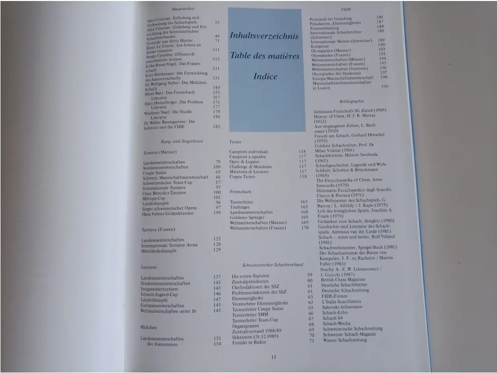 100 Jahre Schweizerischer Schachverband (1889-1989)