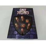 Ballistic Brass Metal RPG Dice Set (7) (Leicht defekte Verpackung)