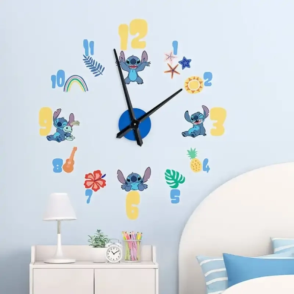 Lilo & Stitch selbstklebende Wanduhr Stitch