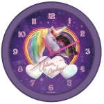 Unicorn Academy Wanduhr Glow in the Dark
