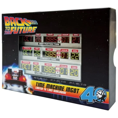Zurück in die Zukunft Metallbarren 40th Anniversary Time Circuits Limited Edition