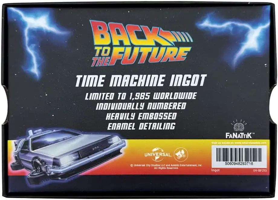 Zurück in die Zukunft Metallbarren 40th Anniversary Time Circuits Limited Edition