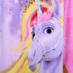 Unicorn Academy Velours-Handtuch Magic 75 x 150 cm