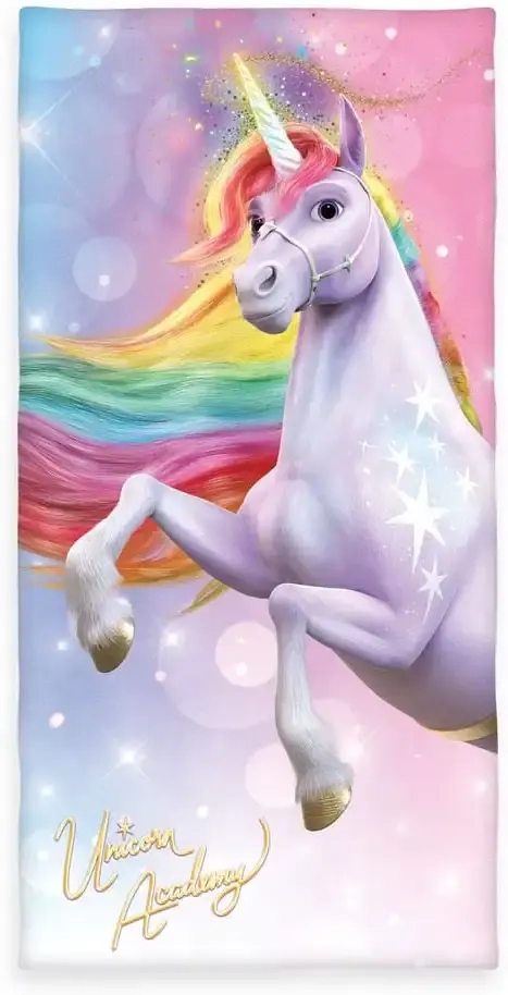 Unicorn Academy Velours-Handtuch Magic 75 x 150 cm