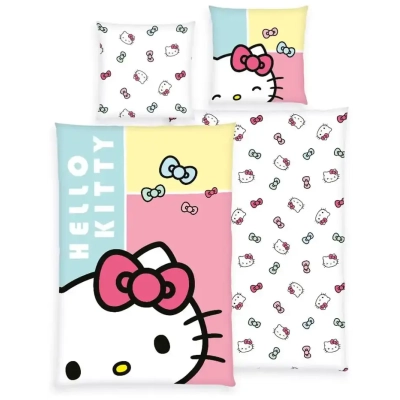 Hello Kitty Bettwäsche Hello Kitty Bow 135 x 200 cm / 80 x 80 cm