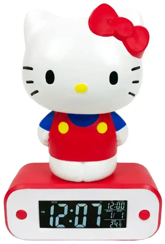 Hello Kitty Wecker mit Leuchtfunktion Hello Kitty 17 cm