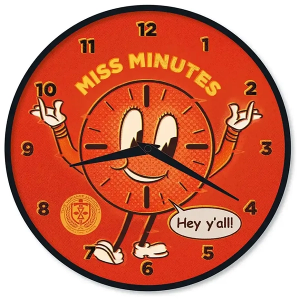 Loki Wanduhr Miss Minutes