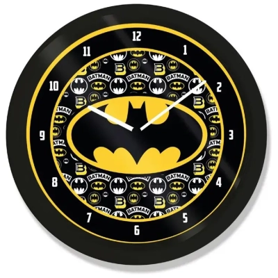 Batman Wanduhr Logo